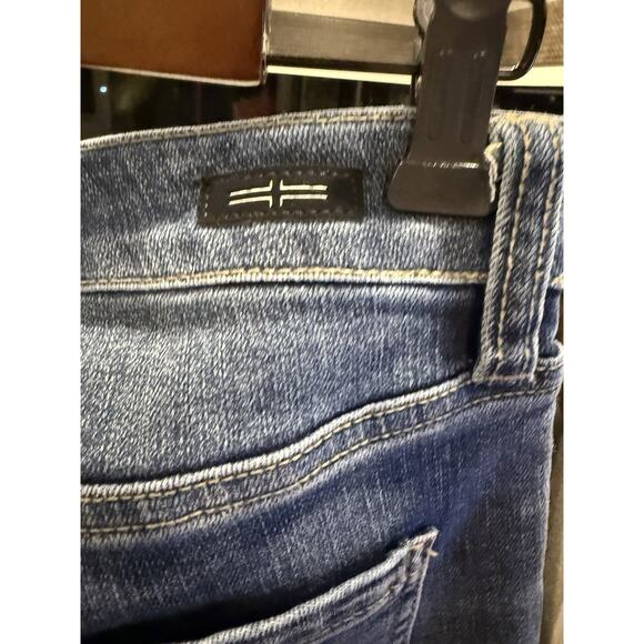 Liverpool Los Angeles Jeans Women's 8/29 Hannah Cropped Flare Raw Hem Whiskered - Picture 6 of 6